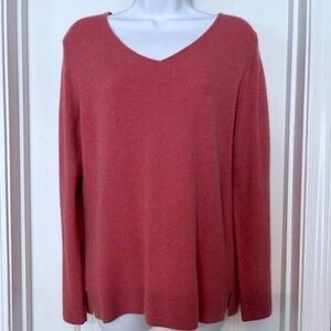 Neiman Marcus Cashmere V Neck Sweater Sz M